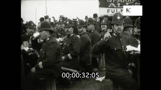 1913 Epsom Derby Build Up Police HD from 35mm [upl. by Cairistiona884]