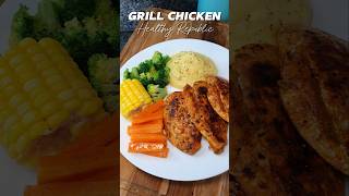 GRILL CHICKEN cooking masaksimple food recipe resepsimple [upl. by Maddy732]