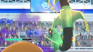 Duo Raid Mega Rayquaza by GIATlNA and Richja223 on Pokémon Go [upl. by Triplett]