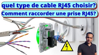 comment brancher une prise rj45 au norme NF C15100 [upl. by Kristel]