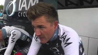 Heinrich Haussler of IAM Cycling Stage 3 of Tour of Britain 2013 [upl. by Quin]