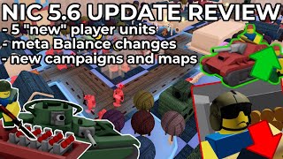 NiC 560 update review  5 quotNewquot Units Balance changes new campaigns and map  Noobs in Combat [upl. by Elocyn264]