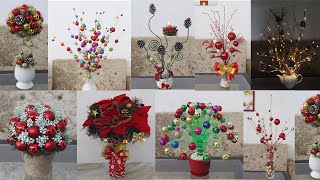 10 Christmars flower vase decoration ideas Chrismas decoration ideas [upl. by Pulchi]