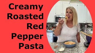 CREAMY ROASTED RED PEPPER PASTA  Best Pasta Dish EVER pasta meatlessmonday quick easy [upl. by Asiat78]