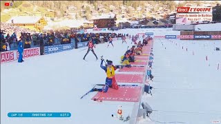 Massstart Femmes Grand Bornand  BIATHLON 2022 [upl. by Lladnar]