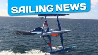 Capsize of the sailboat Virbac Paprec  complete footage of the crash [upl. by Potash]