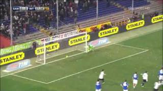 20102011 Sampdoria vs Inter 02 [upl. by Ennayhs22]