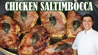 Authentic Chicken Saltimbocca  Easy Italian Chicken Recipe by Lounging with Lenny [upl. by Anavlis5]