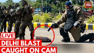 Delhi Blast News LIVE Delhis Rohini Blast CCTV Footage  Delhi CRPF School Blast News India Today [upl. by Balthazar839]