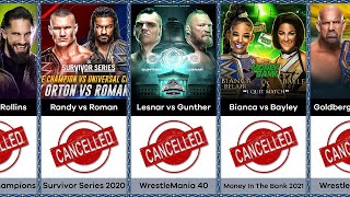 Cancelled WWE PPV Match Cards Compilation [upl. by Merriam]