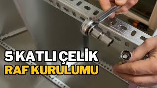 5 KATLI METALÇELİK RAF KURULUMU [upl. by Stouffer620]