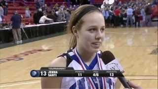 Jenna Santi Junior Season Highlight Video  56quot Guard Oak Creek HS amp WBA Prestige Blue 2015 Class [upl. by Aitret]