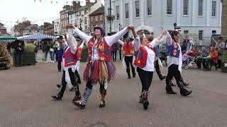 Jenny Pipes Morris dance quotJenny Pipesquot 30th September 2023  Morris dancers in Ludlow [upl. by Ejroj]