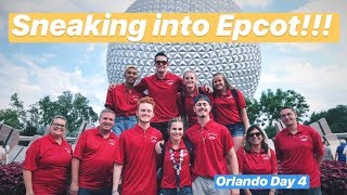 ORLANDO DAY 4 VLOG  SNEAKING INTO EPCOT [upl. by Dirraj]