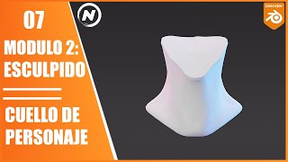 Curso Blender 40  Esculpido de Cuello [upl. by Ovatsug274]