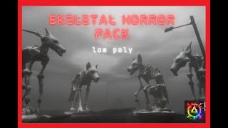 Low Poly Skeletal Horror Pack Preview Asset is now free [upl. by Salisbury]