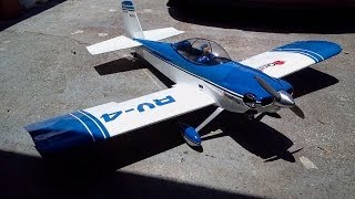 Great Planes RV4 powered by Saito FA56 maiden flight 21 Mar 2014 [upl. by Tteltrab]