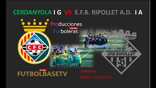 Cerdanyola F C vs E F B Ripollet Infnatil [upl. by Kilk]