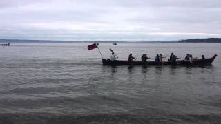 Canoes Leaving Suquamish for Bella Bella [upl. by Olegnad]