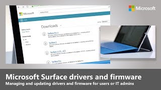 How to manage and update your drivers and firmware for Surface [upl. by Ahseiyk]