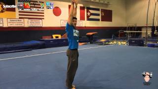 Learn How to do a back handspring tutorial gymnastics part 1 [upl. by Alegnad]