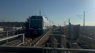 Sound Transit Link Light Rail 2 Line Action  Wilburton 101224 [upl. by Nelly491]