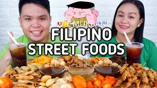 Filipino Street Foods Overload Mukbang  KwekKwek Fishball Kikiam Proben  Collab FrennieVlogs [upl. by Merta]