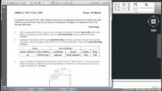 ECDL CAD 2D Sample Test prima parte [upl. by Ynnol]