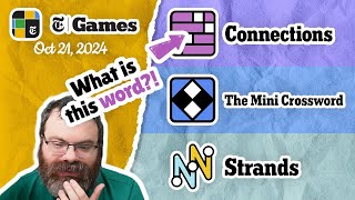 NYT Connections Mini Crossword and Strands  Oct 21 2024 [upl. by Mingche712]