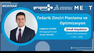 WEBÄ°NAR  Tedarik Zinciri Planlama ve Optimizasyon  04092024 [upl. by Harim]