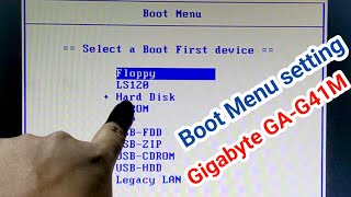 Boot Menu Setting on Gigabyte GAG41M Motherboard in Bangla [upl. by Ykcor944]