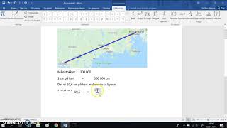 Kart og målestokk Regne ut avstand [upl. by Dnomyad125]