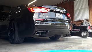 2015 Maserati quattroporte GTS cold start stock exhaust [upl. by Sairu552]