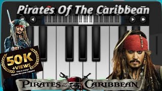 Pirates Of The Caribbean Theme On Piano  Jack Sparrow Song  Walk Band Piano Tutorial [upl. by Etteniotnna51]