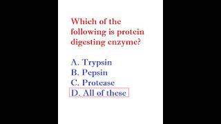 Which of the following is protein digesting enzyme [upl. by Inavoig928]