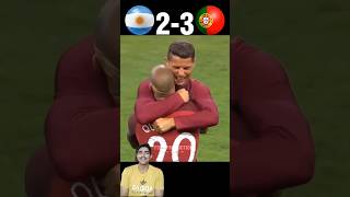 😍Ronaldo Beat Argentina❤️ Argentina vs Portugal Semi final World Cup 2026 Imaginary football short [upl. by Yam544]