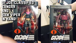 GI Joe Classified Zandar and Saw Viper in hand Pulsecon 2024 breakfast at Hasbro Uk hasbro gijoe [upl. by Sesilu]