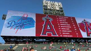 Pre season Angels starting lineup vs dodgers [upl. by Airebma769]