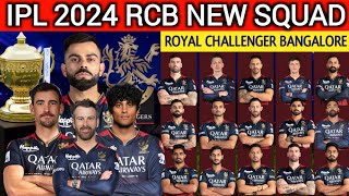 IPL 2024  Royal Challengers Bangalore Full Squad  RCB Squad 2024  RCB Team New Players List 2024 [upl. by Yllop]