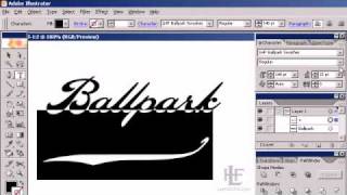 Using Ballpark Script in Adobe Illustrator [upl. by Rendrag]