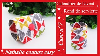 🎅1 jour1 tutoriel Calendrier de lavent case n°7 le rond de serviette [upl. by Papert]