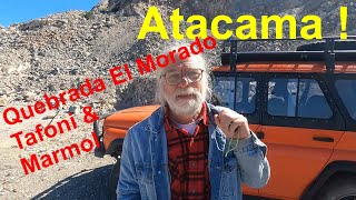 Geología de la Quebrada El Morado en Atacama Taffoni terrazas y marmol [upl. by Belding]