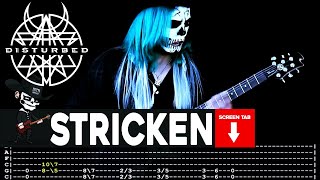 【DISTURBED】 Stricken  cover by Masuka  LESSON  GUITAR TAB [upl. by Elbertina]