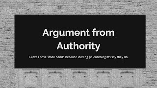 Argument from Authority Fallacy [upl. by Gierk]