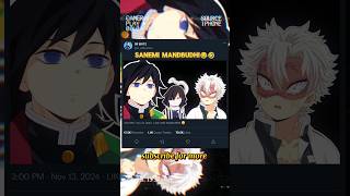 GIYU VS SANEMI FUNNY SHORT TRENDING🤣😂giyu sanemi funny tredingshorts viralsong [upl. by Scrivings]