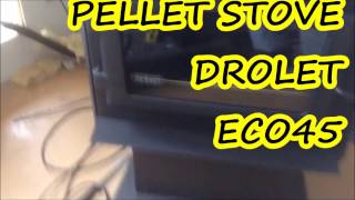 PELLET STOVE instalation Drolet eco45 costco [upl. by Ecnerrat381]