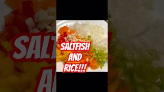 The Ultimate Saltfish amp Rice Recipe saltfish rice homecooking homemade food [upl. by Nuahsyd]