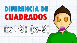 DIFERENCIA DE CUADRADOS Super facil  para principiantes [upl. by Sigismond]