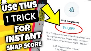 NEW TRICK How To Quickly INCREASE Snap Score in Snapchat 2024 actually works [upl. by Leval]