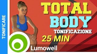 Allenamento Completo Per Tonificare Tutto il Corpo  Esercizi Total Body a Casa [upl. by Nehgaem]